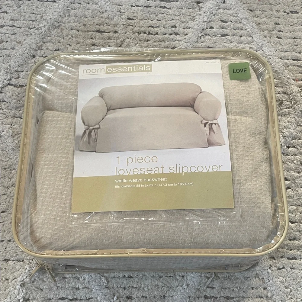 Room Essentials Buckwheat Loveseat Slipcover NWT
